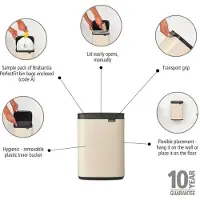 Brabantia Bo Prullenbak - 4 liter - Badkamer - Soft Beige