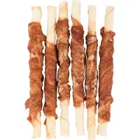Flamingo R'hide - Snack Honden - R'hide Staaf Met Eend 7/8mm 12cm 6st 70g - 6st - 129141 - 6st