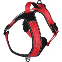Flamingo Toga - Harnas Honden - Harnas Toga Rood M 63-80cm - 1st - 132389 - 1st