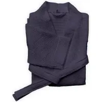 Heckett & Lane Badjas Wafel Lang Velvet Purple-S