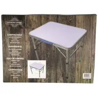Svenska Living Campingtafel Inklapbaar 60x45x60cm Wit wit Metaal Svenska Living Campingtafel