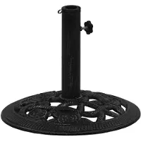 vidaXL Parasolvoet 40x40x32 cm gietijzer zwart