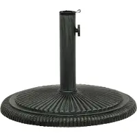 vidaXL Parasolvoet 45x45x30 cm gietijzer groen