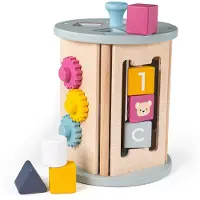 Bigjigs Houten activity roller met vormenstoof - - vanaf 18 maanden