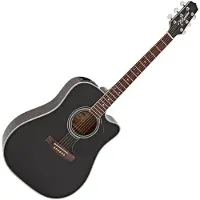 Takamine EF341SC Black Dreadnought elektro-akoestische gitaar