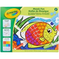 Vivid Crayola Mosaic Fun - 4 mozaïekborden incl stiften en foamplaten