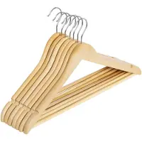Songmics Hoppa! Songmics Kleerhangers, 20 St, Hout, Bruin