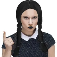 Funny fashion Pruik Wednesday Addams Family