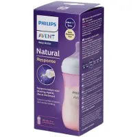 Philips AVENT Natural Response Babyfles 260 ml – Flow 3 – Roze-1 fles - SCY903/11