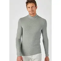 Damart - T-shirt met opstaande kraag Thermolactyl Sensitive - Heren - Grijs - (126-133) 3XL
