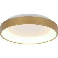 Steinhauer Plafondlamp Ringlede 3691GO Goud – Dimbare LED plafonnière Ø38 cm met uplight