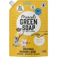 Marcel's Green Soap Wasmiddel Navul Vanille & Katoen 23 Wasbeurten 1 Liter