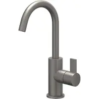 Ivy Aia Pact Eenhendel wastafelmengkraan opbouw met draaibare uitloop, coldstart Geborsteld metal black PVD