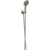 Ivy Aia Handdoucheset Set Bestaande Uit Doucheslang 150 cm, Wandhouder Met Uitlaat En Staafhanddouche Geborsteld Nickel PVD