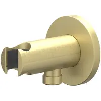 Ivy Aia Toebehoren Wandsteun met geïntegreerde wateruitlaat 1/2" Geborsteld mat goud PVD
