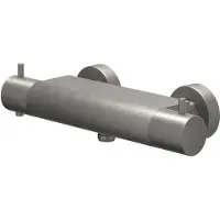 Ivy Aia Douchethermostaatkraan Bond Opbouw Cooltouch Geborsteld Metal Black PVD