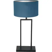 Steinhauer Tafellamp 55cm Stang met blauwe kap