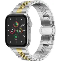 Selencia Jubilee stalen bandje voor de Apple Watch | 38/40/41/42 mm - Zilver & Goud