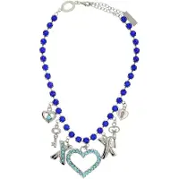 Behave - Ketting Met Hartjeshanger - Blauw - Y2K Liefdesstijl