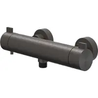 Ivy Aia Tribe Douchethermostaatkraan opbouw cooltouch RVS316 geborsteld carbon black PVD