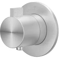 Ivy Aia Tribe Afbouwdeel Inbouwthermostaat Symmetry RVS 316 - Geborsteld RVS - Kranen, Badkranen, Inbouw Badkranen - 8718835310547