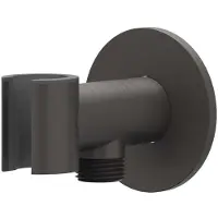 Ivy Aia Wandsteun Met Geintegreerde Wateruitlaat 1/2 RVS316 Geborsteld Carbon Black PVD