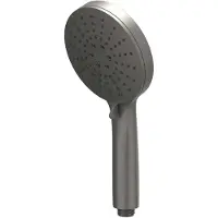 Ivy Aia Toebehoren Handdouche verstelbaar 3-standen met antikalk nozzels van ABS kunststof Geborsteld metal black PVD
