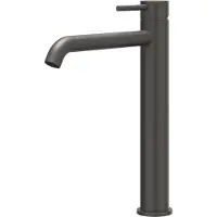 Ivy Aia Concord Eenhendel wastafelmengkraan opbouw model L, coldstart RVS316 geborsteld carbon black PVD