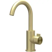 Ivy Aia Wastafelkraan Tribe Draaibare Uitloop Coldstart RVS316 Geborsteld Mat Goud PVD