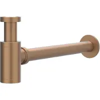 Ivy Aia Toebehoren Design sifon RVS316 geborsteld mat koper PVD
