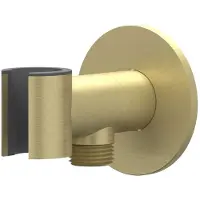 Ivy Aia Wandsteun Met Geintegreerde Wateruitlaat 1/2 RVS316 Geborsteld Mat Goud PVD