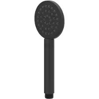 Ivy Aia Toebehoren Handdouche rond 9cm, satin spray Mat zwart PED