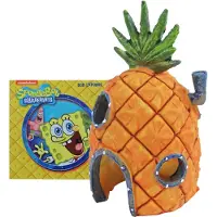 Penn-Plax Aquarium Decoratie Spongebob Huis Oranje 8 X 9 X 14 Cm