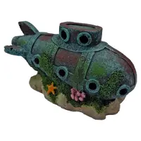 Superfish Aquarium Decoratie DecoLED Onderzeeër Blauw 15,2 X 8 X 11,5 Cm