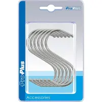 Proplus ophanghaak - 6x- S-haak - 6.5 cm - hangers - kledinghaken / keukenhaak