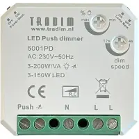 Tradim Pulsdimmer 3-200W | Fase afsnijding (RC) |
