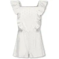 ONLY KIDS ONLY GIRL playsuit KOGELLY met all over print wit Meisjes Katoen Vierkante hals - maat 146