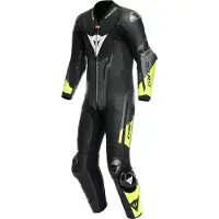 Dainese Misano 3 D-Air Airbag Perforated Zwart Antraciet Fluo Geel 1-Delig Motorpak Maat 64