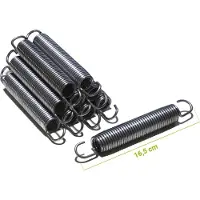 Etan Universele Trampoline Veren - Lengte 16,5 cm - Set van 10 stuks - Hoge Kwaliteit Trampoline Veer 165 mm - Verenset van gegalvaniseerd staal