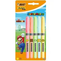 BIC Super Mario Markeerstiften, 5st.