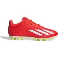 Adidas X Crazyfast Club Gras / Kunstgras Voetbalschoenen (MG) Kids Felrood Wit Geel