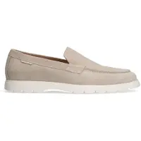 Manfield Beige suède loafers | Maat 42