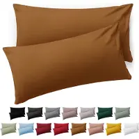 Blumtal Kussensloop Microvezel Kussenhoes 40 x 80 cm - Pumpkin Spice - Set van 2