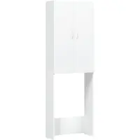vidaXL Wasmachinekast 64x25,5x190 cm wit