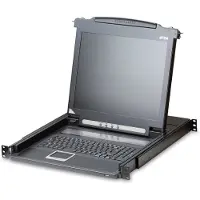 Aten CL1000M KVM-Console, 43cm LCD, VGA, PS/2, UK-Layout