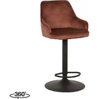 Label51 Barkruk fender rust velours 42 x 40cm set van 2