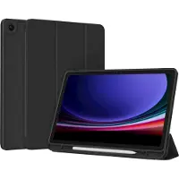Accezz Smart Silicone Bookcase voor de Samsung Galaxy Tab A9 Plus - Zwart