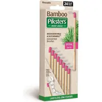 Piksters Bamboe Ragers Hoek - Maat 00 XX - Fijn Roze - 24 stuks