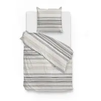 Zo! Home Dekbedovertrek Paolina Taupe Katoen-140 x 200 / 220 cm | 1-Persoons