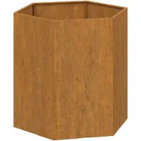 vidaXL Plantenbak roestig 40x40x45 cm cortenstaal
